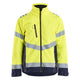 Blaklader 4760 Hi Vis Shell Jacket Hi Vis Yellow Navy Blue Main