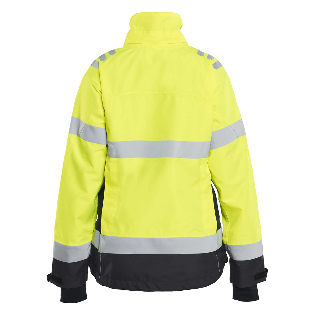 Blaklader 4761 Womens Hi Vis Shell Jacket Hi Vis Yellow Black Back