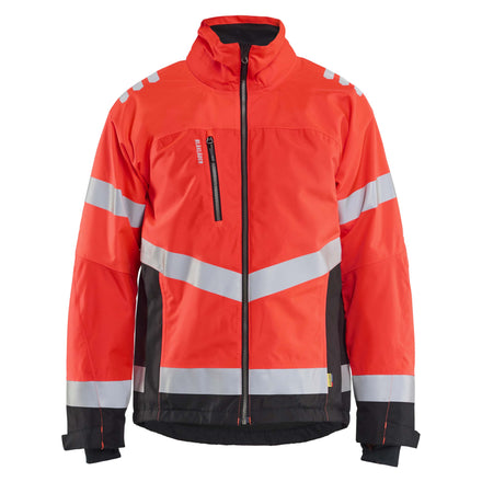 Blaklader 4780 Hi Vis Lightweight Lined Winter Jacket Hi Vis Red Black Main