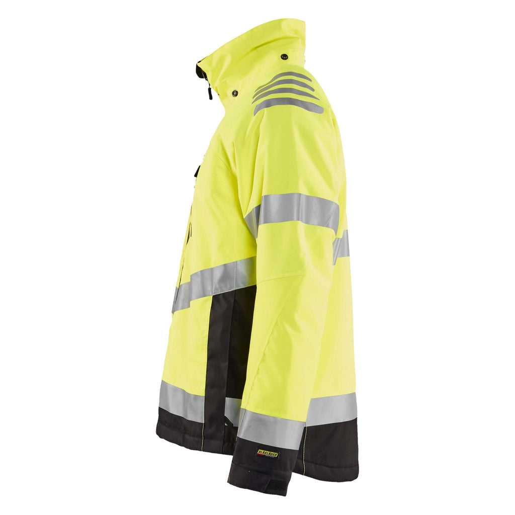 Blaklader 4780 Hi Vis Lightweight Lined Winter Jacket Hi Vis Yellow Black Left