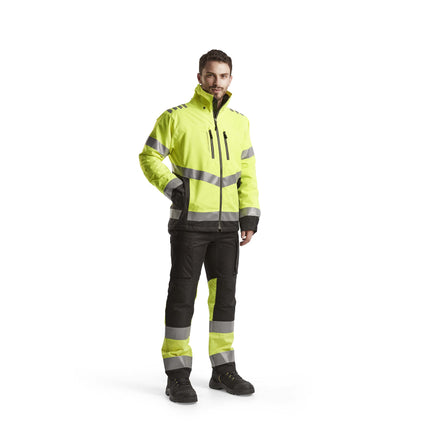 Blaklader 4780 Hi Vis Lightweight Lined Winter Jacket Hi Vis Yellow Black Model