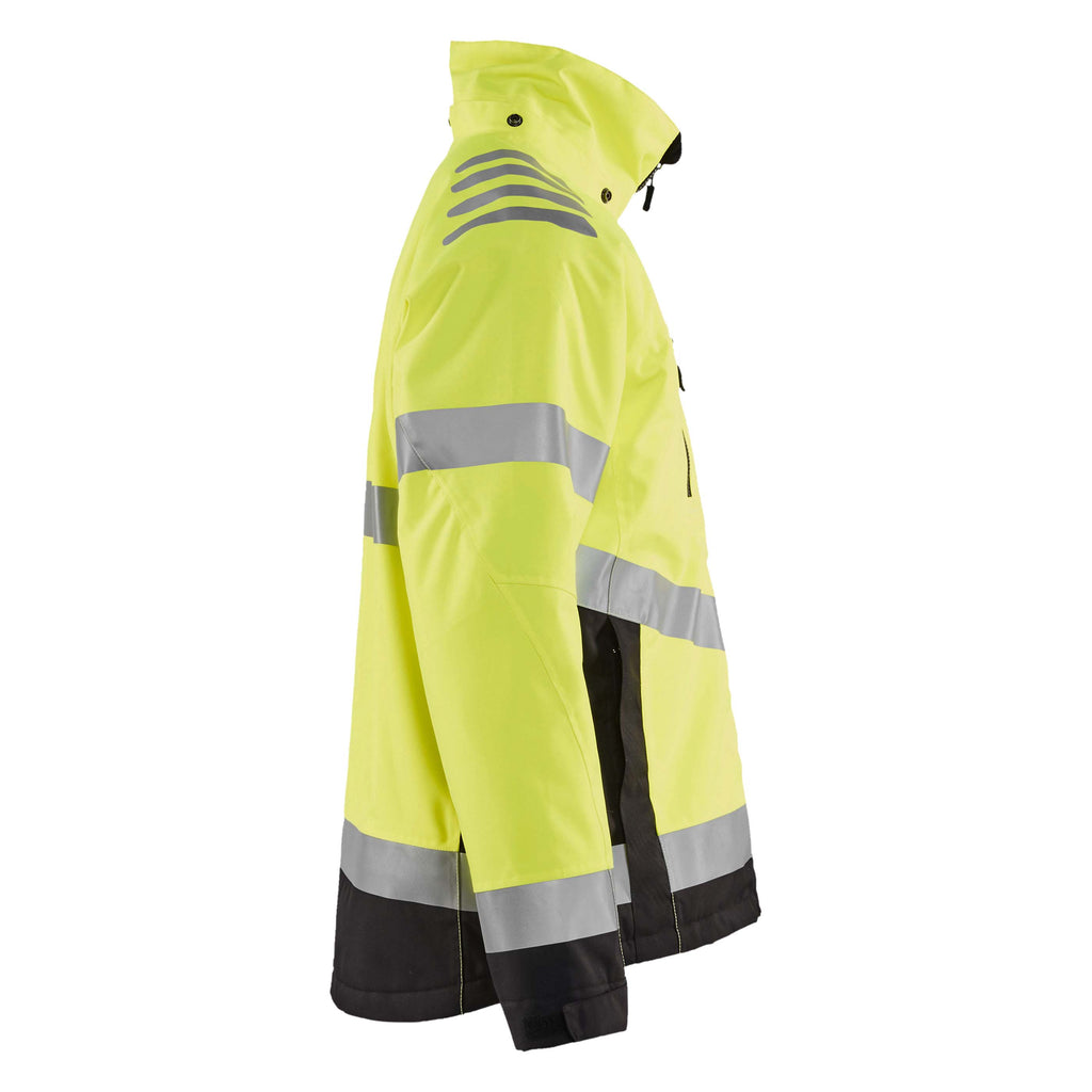 Blaklader 4780 Hi Vis Lightweight Lined Winter Jacket Hi Vis Yellow Black Right