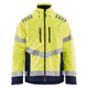 Blaklader 4780 Hi Vis Lightweight Lined Winter Jacket Hi Vis Yellow Navy Blue Main