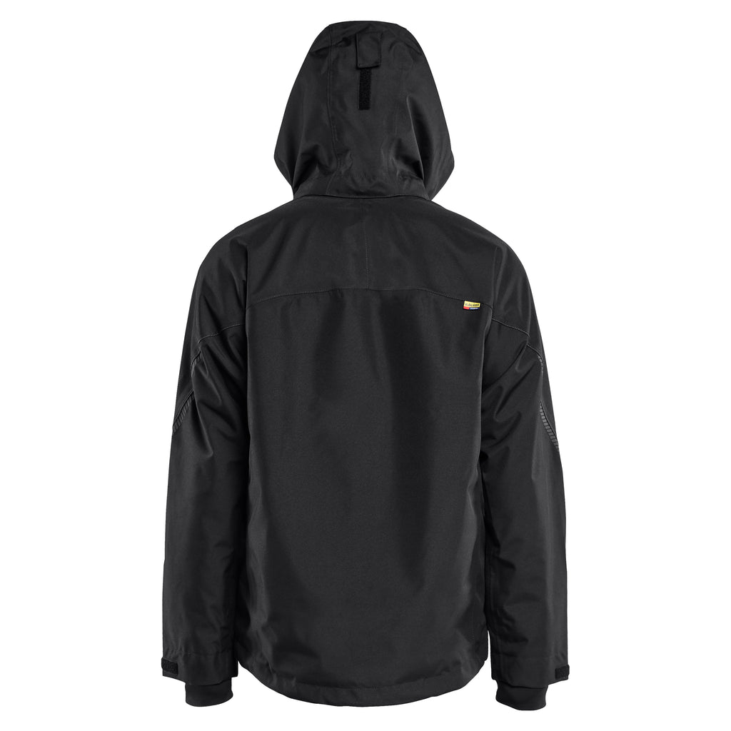 Blaklader 4790 Shell Jacket Black Back Hood Up