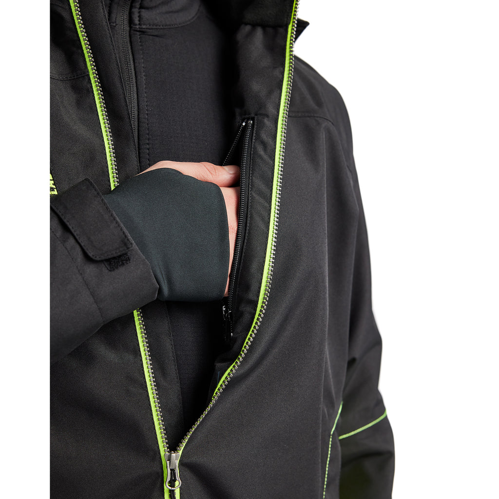 Blaklader 4790 Shell Jacket Black Hi Vis Yellow Feature 3