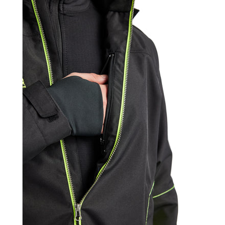 Blaklader 4790 Shell Jacket Black Hi Vis Yellow Feature 3