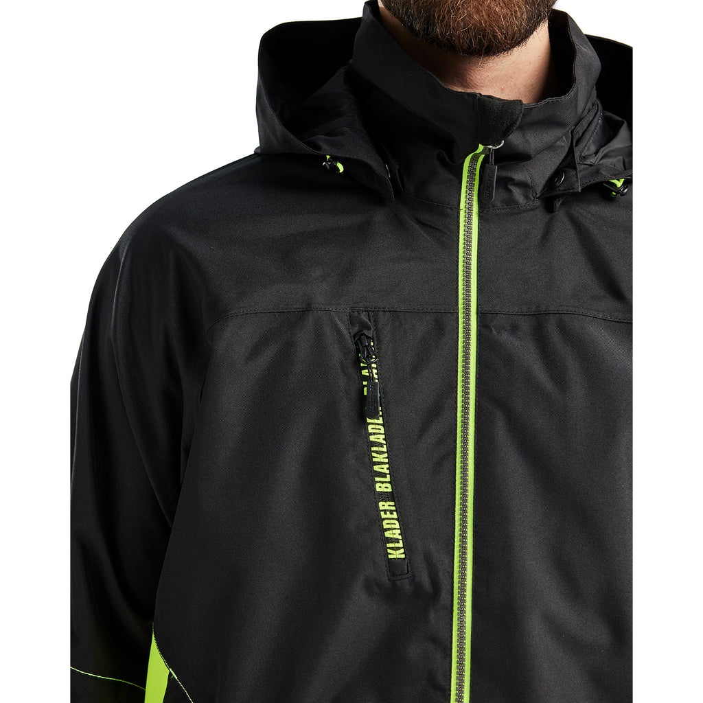 Blaklader 4790 Shell Jacket Black Hi Vis Yellow Feature