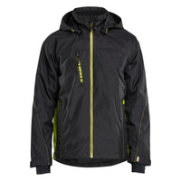 Blaklader 4790 Shell Jacket Black Hi Vis Yellow Front