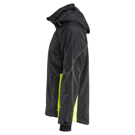 Blaklader 4790 Shell Jacket Black Hi Vis Yellow Left