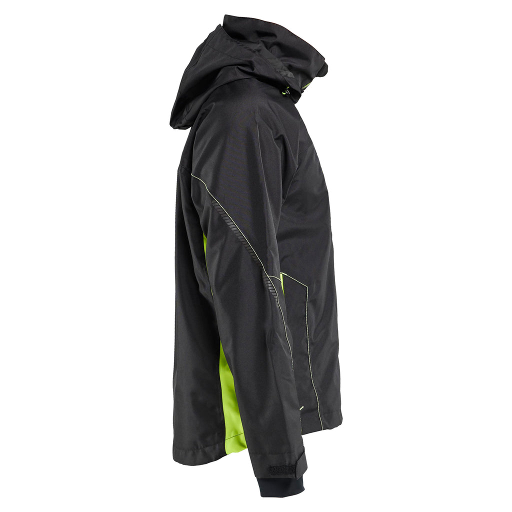 Blaklader 4790 Shell Jacket Black Hi Vis Yellow Right