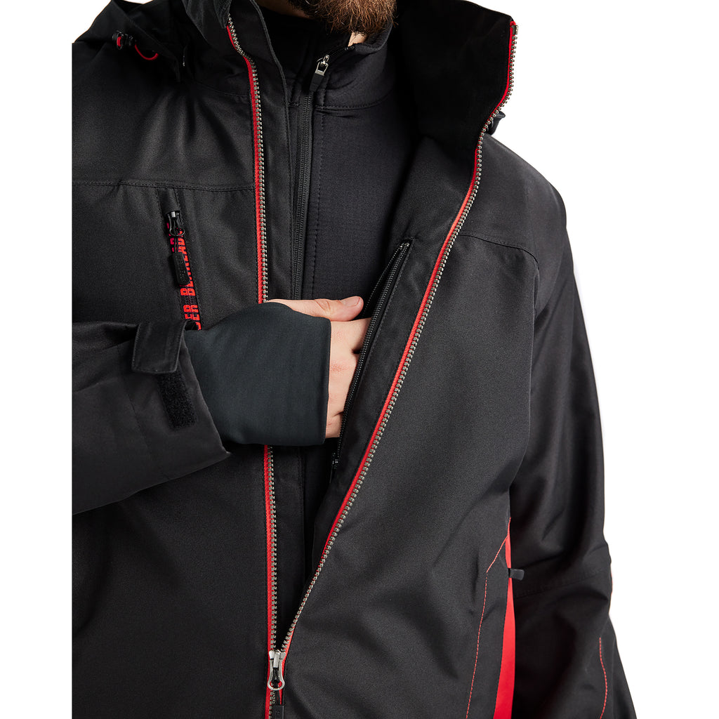 Blaklader 4790 Shell Jacket Black Red Feature