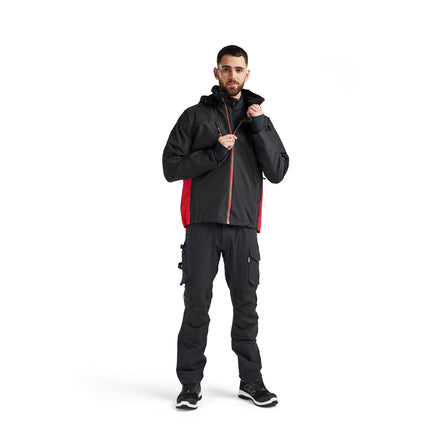 Blaklader 4790 Shell Jacket Black Red Model