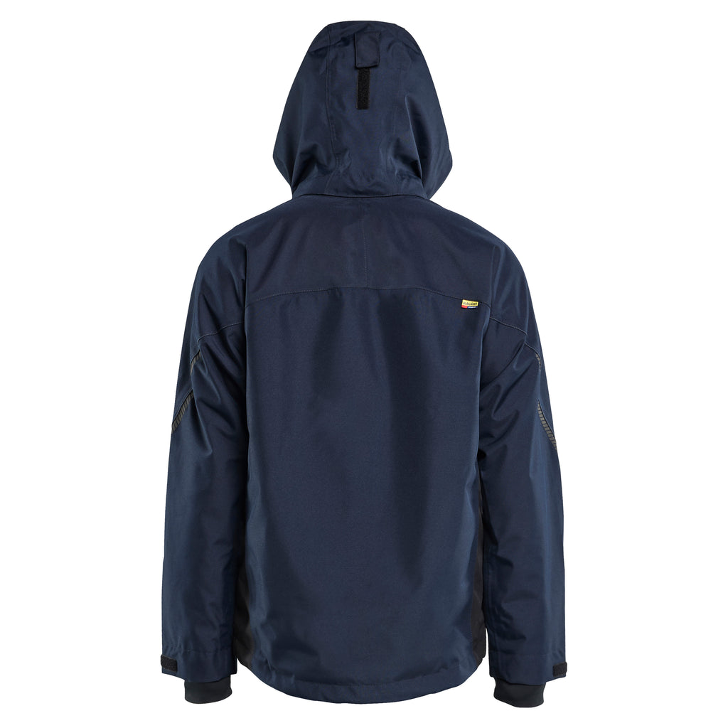Blaklader 4790 Shell Jacket Dark Navy Black Back Hood Up