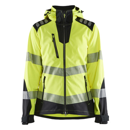 Blaklader 4791 Womens Hi Vis Softshell Jacket Hi Vis Yellow Black Main