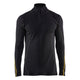 Blaklader 4796 Flame Resistant Underwear Top Half Zip 68 Merino Wool Black 