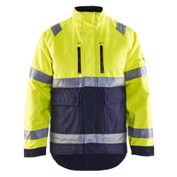 Blaklader 4827 Hi Vis Winter Jacket Hi Vis Yellow Navy Blue Main