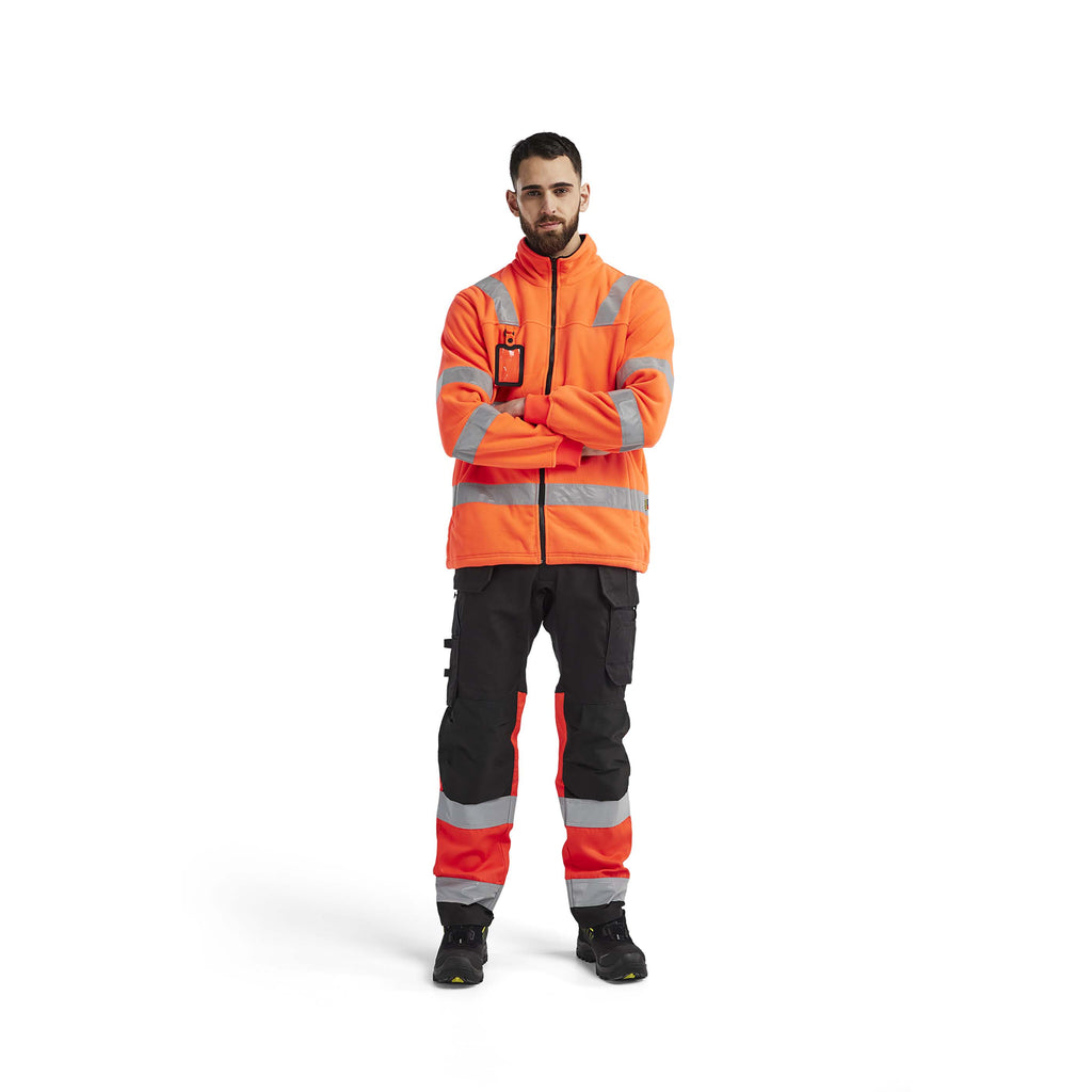 Blaklader 4833 Hi Vis Fleece Jacket Hi Vis Red Model