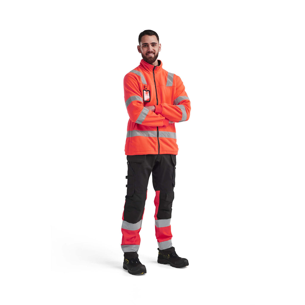 Blaklader 4833 Hi Vis Fleece Jacket Hi Vis Red Model