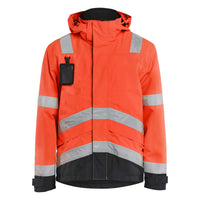 Blaklader 4837 Hi Vis Waterproof Jacket Hi Vis Red Black Main