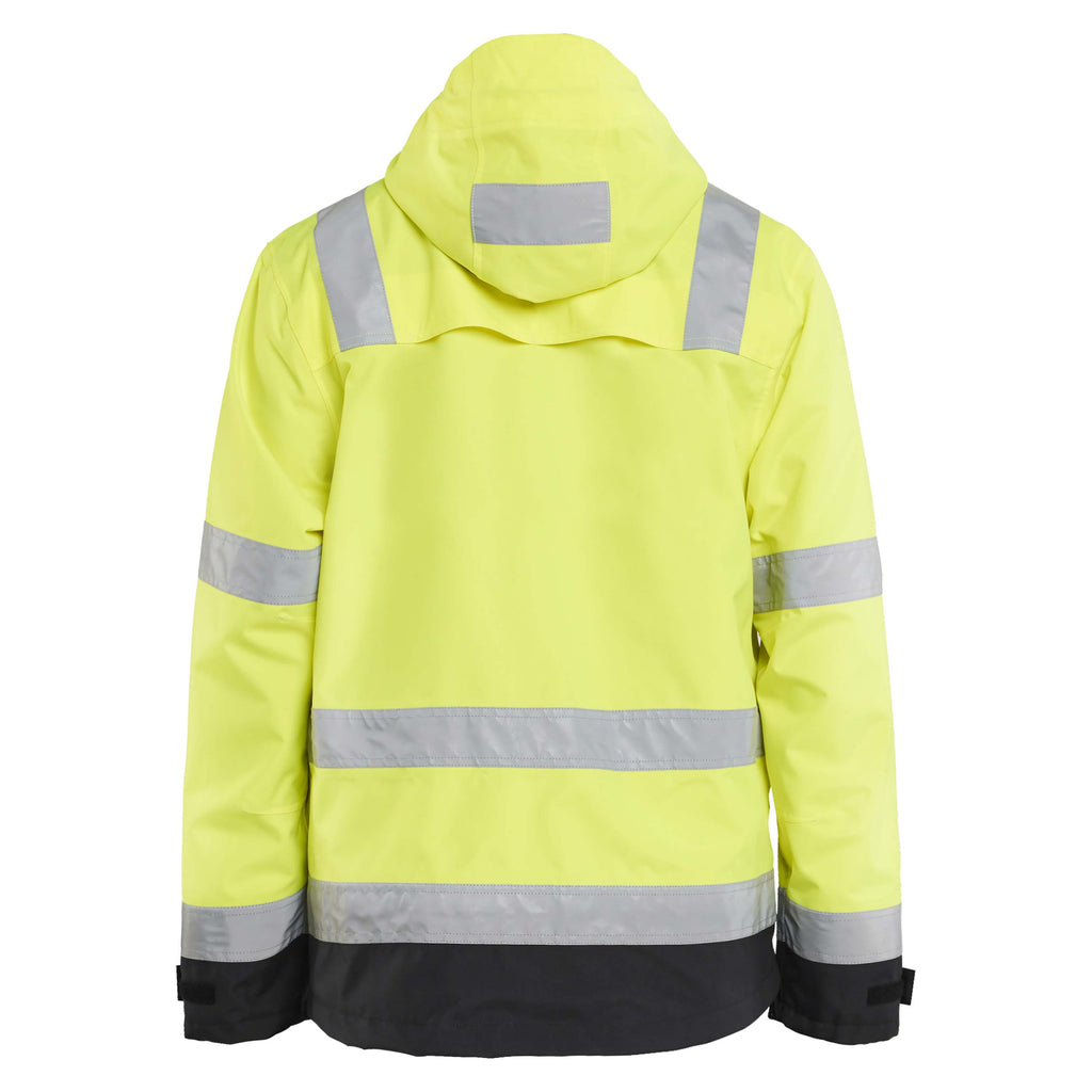 Blaklader 4837 Hi Vis Waterproof Jacket Hi Vis Yellow Black Back