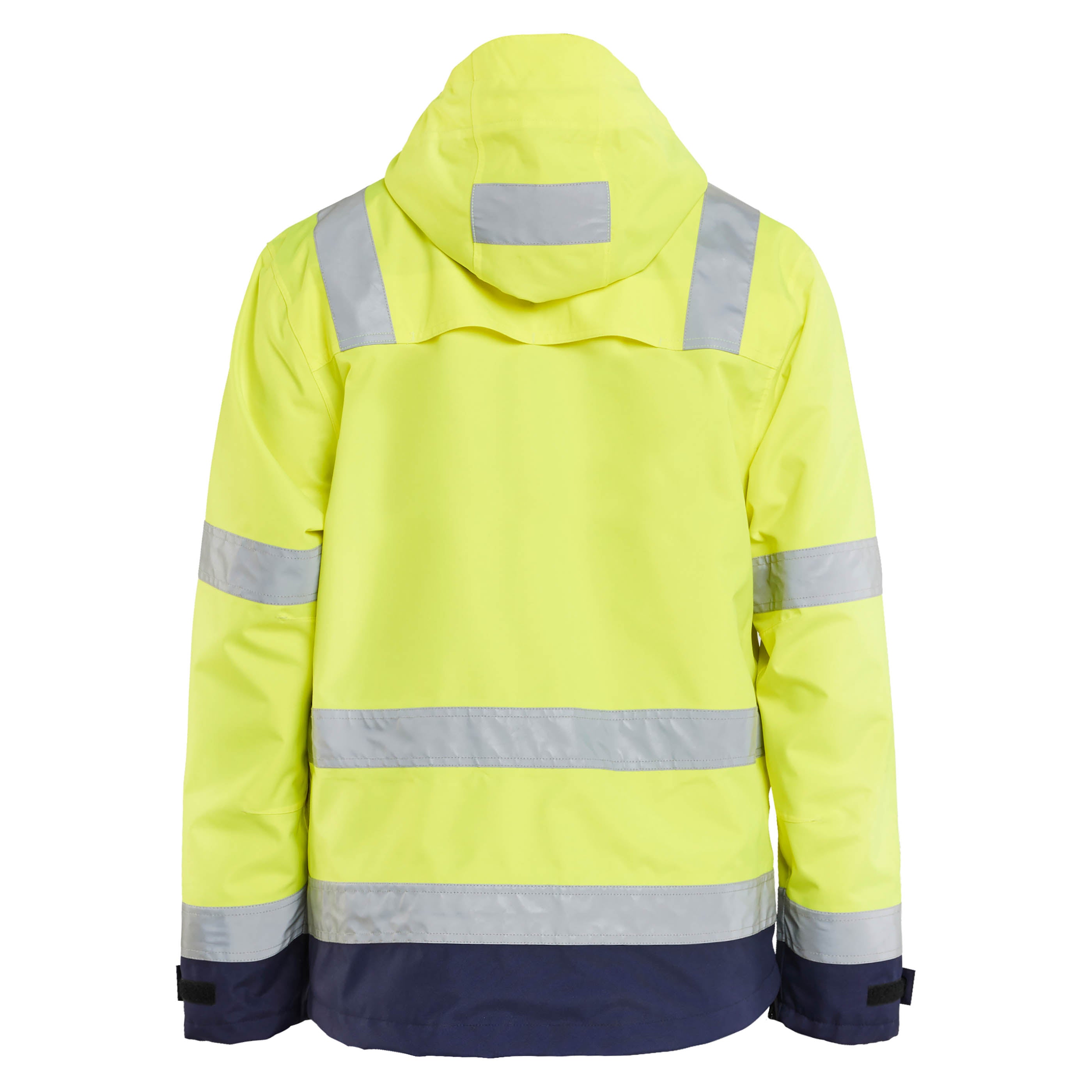 Blaklader 4837 Hi-Vis Yellow/Navy Blue Waterproof Jacket | Start