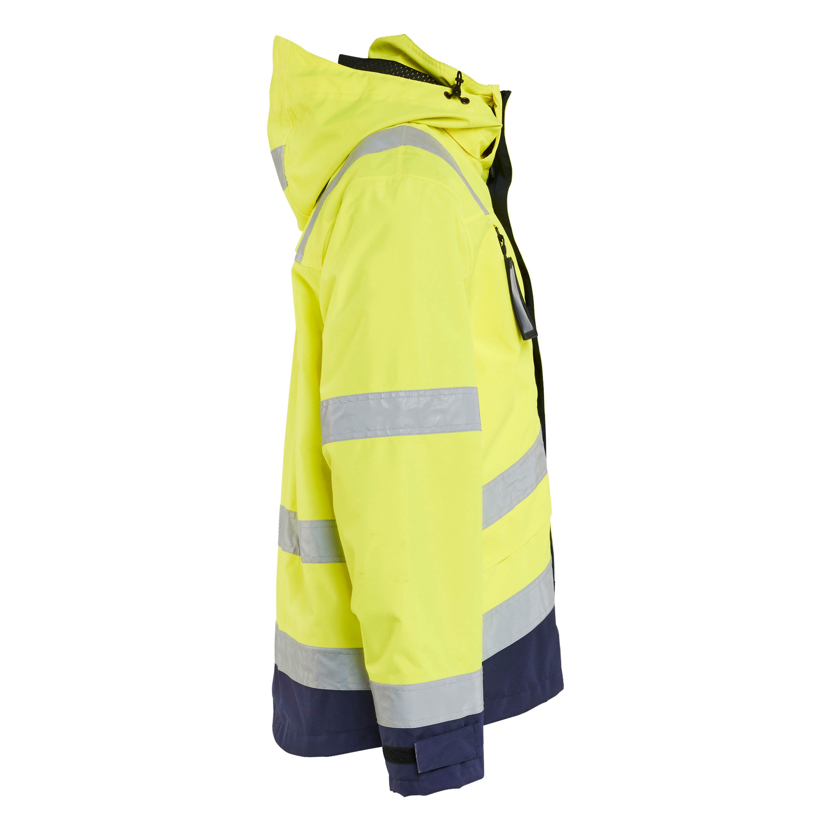 Blaklader 4837 Hi-Vis Yellow/Navy Blue Waterproof Jacket | Start