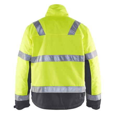 Blaklader 4862 Hi Vis Winter Jacket Hi Vis Yellow Black Back