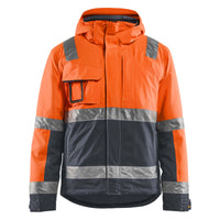 Blaklader 4870 Hi Vis Winter Jacket Hi Vis Orange Grey Main