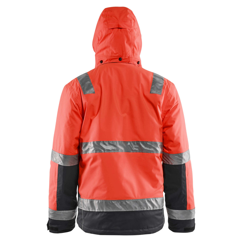 Blaklader 4870 Hi Vis Winter Jacket Hi Vis Red Black Feature