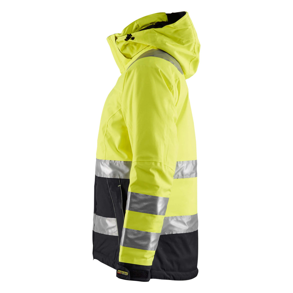 Blaklader 4872 Womens Hi Vis Winter Jacket Hi Vis Yellow Black Left