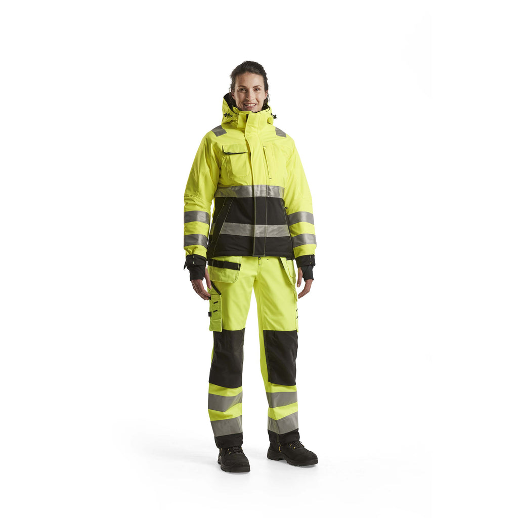 Blaklader 4872 Womens Hi Vis Winter Jacket Hi Vis Yellow Black Model