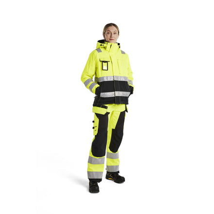 Blaklader 4872 Womens Hi Vis Winter Jacket Hi Vis Yellow Black Model