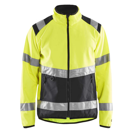 Blaklader 4877 Hi Vis Softshell Jacket Hi Vis Yellow Black Main