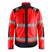 Blaklader 4888 Hi-Vis Red/Black Windproof Fleece Jacket