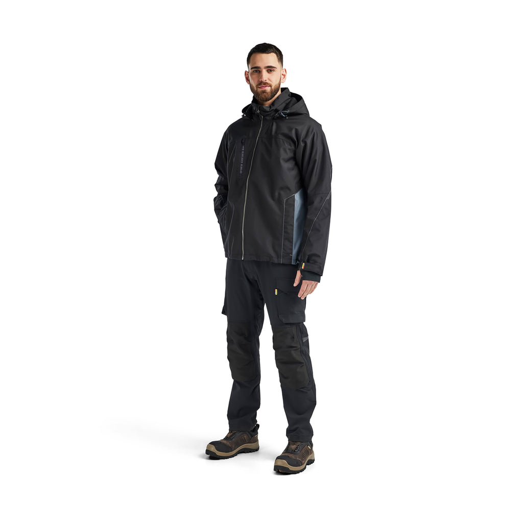 Blaklader 4890 Lightweight Lined Winter Jacket Black Grey Model
