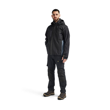 Blaklader 4890 Lightweight Lined Winter Jacket Black Grey Model