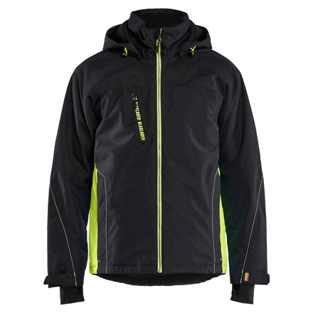 Blaklader 4890 Black/Hi-Vis Yellow Lightweight Lined Winter Jacket