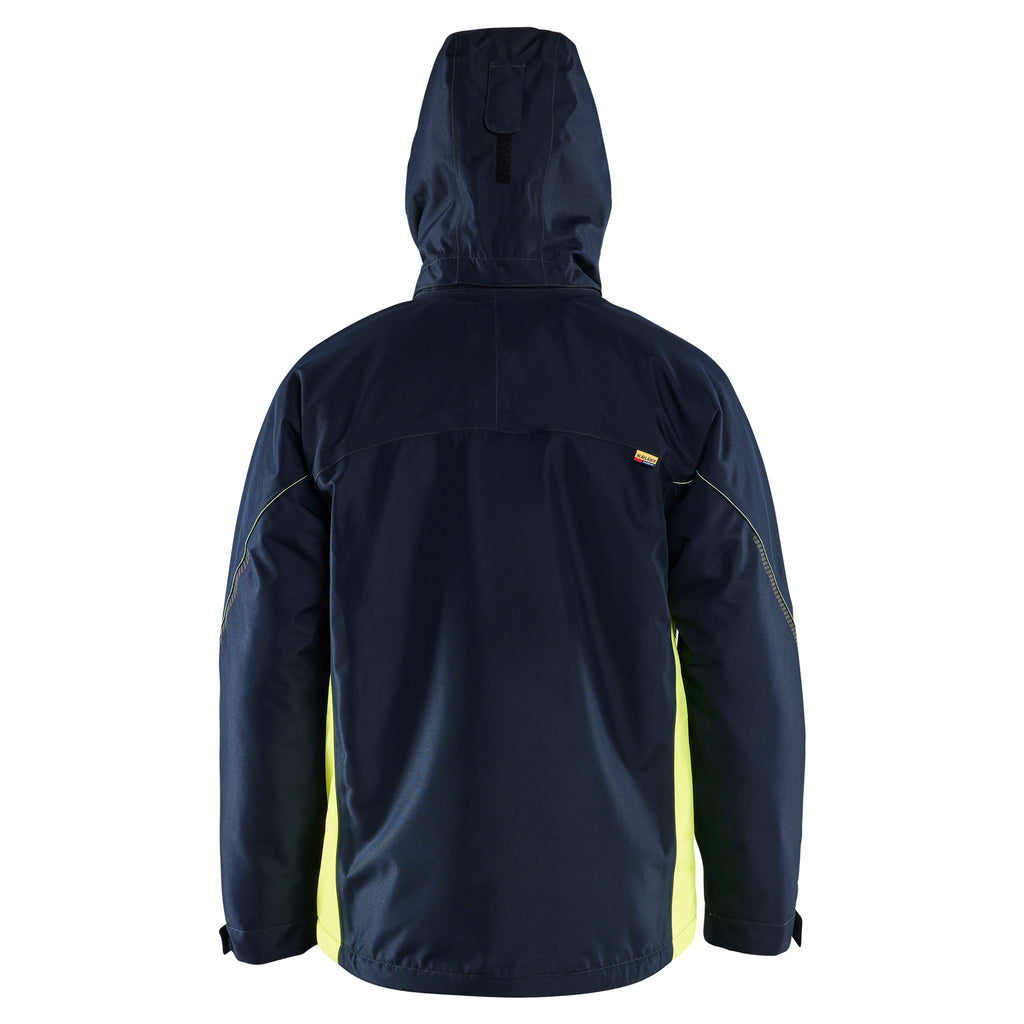Blaklader 4890 Dark Navy Blue/Hi-Vis Yellow Lightweight Lined Winter Jacket