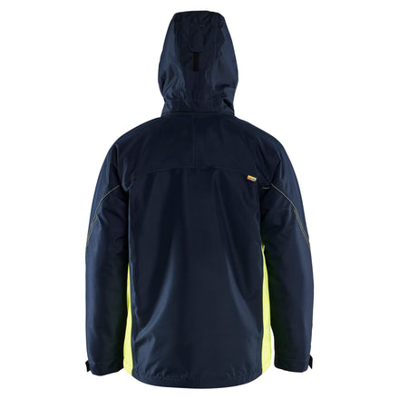 Blaklader 4890 Dark Navy Blue/Hi-Vis Yellow Lightweight Lined Winter Jacket