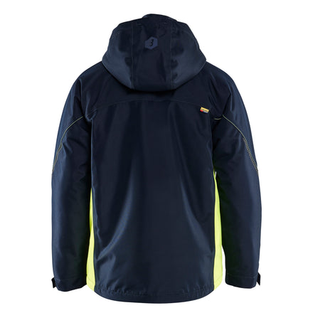 Blaklader 4890 Dark Navy Blue/Hi-Vis Yellow Lightweight Lined Winter Jacket