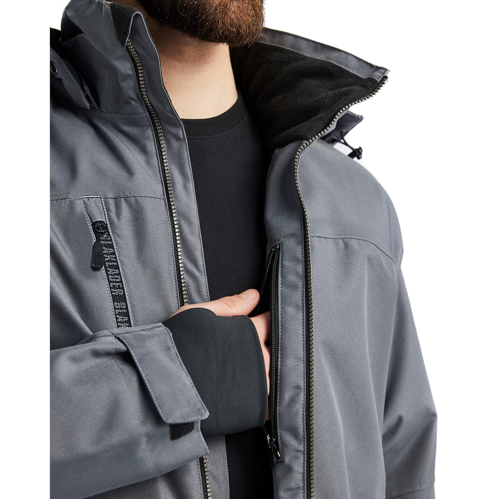Blaklader 4890 Lightweight Lined Winter Jacket Mid Grey Black Feature 4
