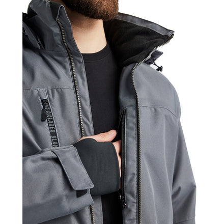 Blaklader 4890 Lightweight Lined Winter Jacket Mid Grey Black Feature 4