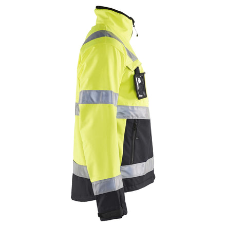 Blaklader 4900 Hi Vis Softshell Jacket Hi Vis Yellow Black Right