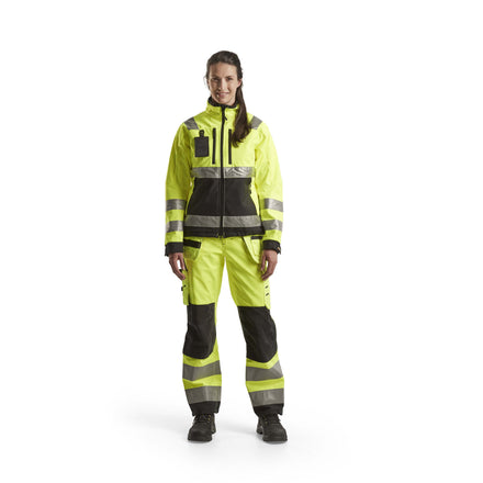 Blaklader 4902 Womens Hi Vis Softshell Jacket Hi Vis Yellow Black Model