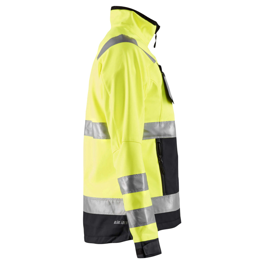 Blaklader 4902 Womens Hi Vis Softshell Jacket Hi Vis Yellow Black Right