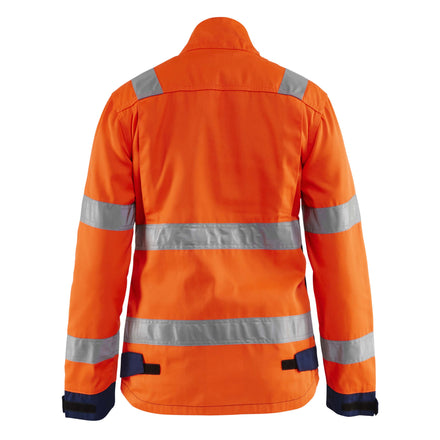 Blaklader 4903 Womens Hi Vis Jacket Hi Vis Orange Navy Blue Back