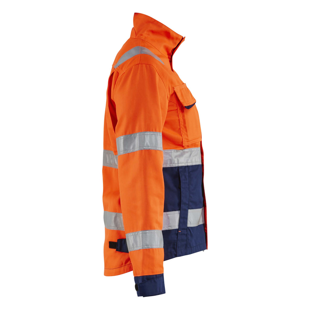 Blaklader 4903 Womens Hi Vis Jacket Hi Vis Orange Navy Blue Right