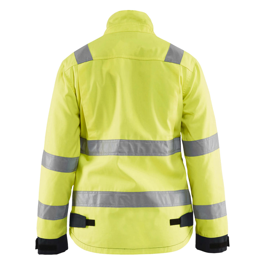 Blaklader 4903 Womens Hi Vis Jacket Hi Vis Yellow Black Back