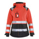 Blaklader 4904 Womens Hi Vis Shell Jacket Hi Vis Red Black Main