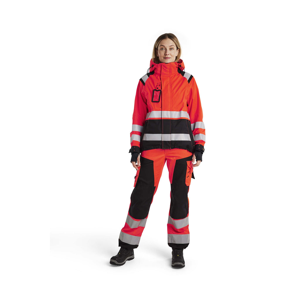 Blaklader 4904 Womens Hi Vis Shell Jacket Hi Vis Red Black Model